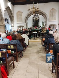 Service with Egham Band
