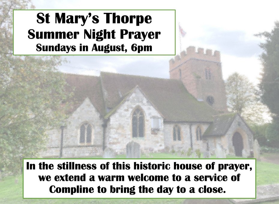 Compline in August 2026 SG
